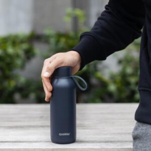 Quokka Solid With Strap - Stainless Steel Thermal Bottle 510 ml with Strap (Slate) - Image 5