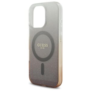 Guess IML Glitter Gradient MagSafe - dėklas skirtas Apple iPhone 16 Pro Max Brown - Image 6