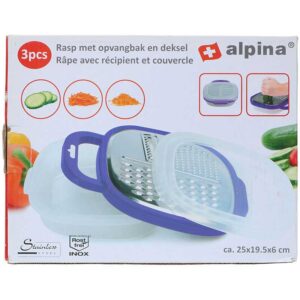 Alpina - multifunction grater with container (purple) - Image 1
