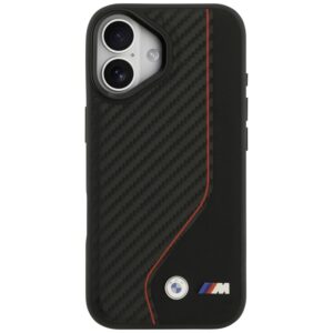 BMW M Carbon Line & Logo MagSafe - dėklas skirtas Apple iPhone 17 red - Image 3