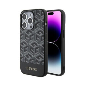 Guess GCube Stripes MagSafe - Apple iPhone 15 Pro Case black - Image 1