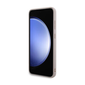 Guess 4G Collection Leather Metal Logo MagSafe - Case Samsung Galaxy S24+ Pink - Image 5