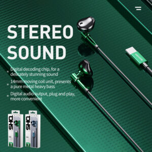 WEKOME YC03 SHQ Series - USB-C wired headphones Tarnish - Image 2