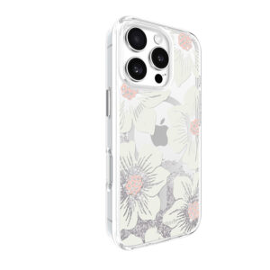 Kate Spade New York Liquid Glitter MagSafe - dėklas skirtas Apple iPhone 16 Pro Hollyhock Floral - Image 3