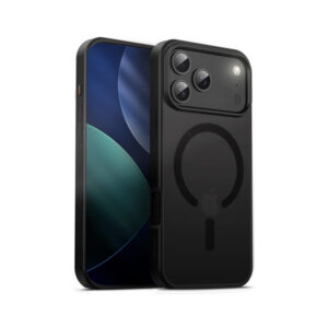 Crong Hybrid Frost MAG Cover - dėklas MagSafe Apple iPhone 17 Pro Max black - Image 6