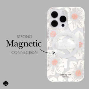 Kate Spade New York Magnetic Loop Grip - MagSafe finger holder The Sparkle Silver - Image 3