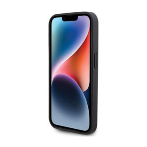 BMW Leather Carbon Blue Line MagSafe - dėklas skirtas Apple iPhone 15 Pro Black - Image 5