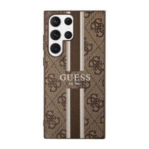 Guess 4G Printed Stripe - dėklas skirtas Samsung Galaxy S23 Ultra Brown - Image 2