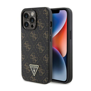 Guess 4G Triangle Metal Logo - dėklas skirtas Apple iPhone 13 Pro Black - Image 1