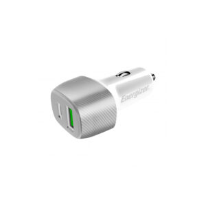 Energizer Ultimate - USB-C & USB-A 38W PD + QC3.0 automobilinis įkroviklis baltos spalvos / sidabro spalvos - Image 2