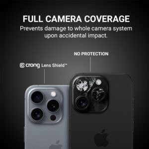 Crong Lens Shield - Glass skirtas camera and lens Apple iPhone 16 / Apple iPhone 16 Plus - Image 3