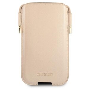 Guess Saffiano Pouch - Phone bag S / M max 6.1 "(gold) - Image 2