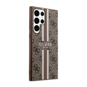 Guess 4G Printed Stripe - dėklas skirtas Samsung Galaxy S23 Ultra Brown - Image 4
