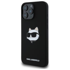 Karl Lagerfeld Silicone Choupette Head Print MagSafe - dėklas skirtas Apple iPhone 16 Pro black - Image 2