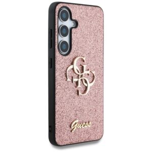 Guess Fixed Glitter Big 4G Metal Logo - dėklas skirtas Samsung Galaxy S25+ pink - Image 4