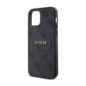 Guess 4G Collection Leather Metal Logo MagSafe - dėklas skirtas Apple iPhone 12 / Apple iPhone 12 Pro Black - Image 6