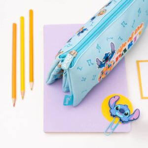 Disney Stitch - 3-Compartment Pencil Case from the Waves Collection - Image 5