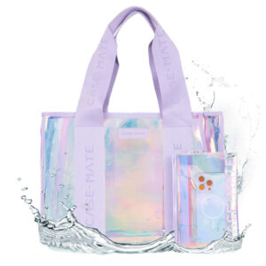 Case-Mate Large Travel Tote Bag - Waterproof shoulder bag with phone case (Soap Bubble) - Image 1