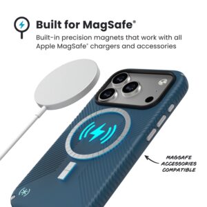 Speck Presidio2 Grip MagSafe - Apple iPhone 17 Pro Case Deep Sea/Silver Metallic - Image 5