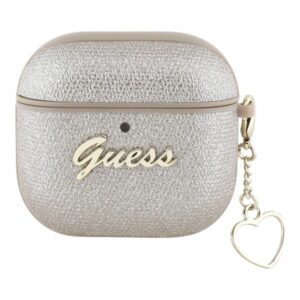 Guess Metallic Script Charm - AirPods 4 Case (gold) - Image 1