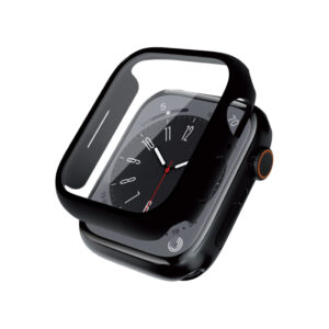 Crong Hybrid Watch Case - dėklas su stiklu skirtas Apple Watch 44mm Black