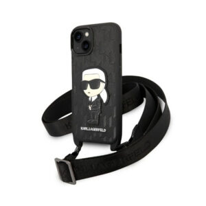 Karl Lagerfeld NFT Monogram Ikonik Patch - dėklas skirtas Apple iPhone 14 Black - Image 1