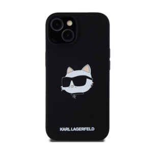 Karl Lagerfeld Silicone Choupette Head MagSafe - Apple iPhone 15 / 14 / 13 Case black - Image 3
