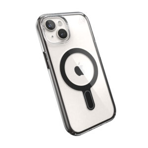 Speck Presidio Perfect-Clear ClickLock & Magsafe - dėklas skirtas Apple iPhone 16e / Apple iPhone 15 / Apple iPhone 14 / Apple iPhone 13 Clear / Frosted Black / Slate Grey - Image 6