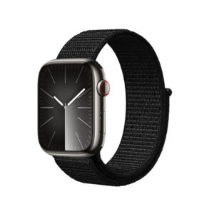 Crong Nylon Reflex – Sport strap for Apple Watch 38/40/41/42 mm (black)
