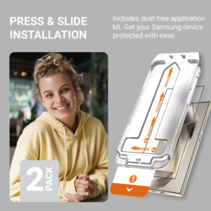 Crong EasyShield 2-Pack - Apsauginis stiklas skirtas Samsung Galaxy S24 Ultra (2 pieces) - Image 3