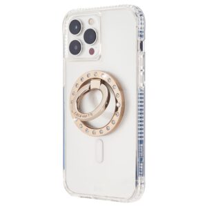 Case-Mate Magnetic Ring Stand - MagSafe finger grip with stand function Champagne Crystal - Image 2