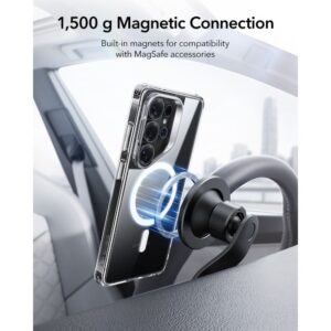 ESR Classic Hybrid KickStand MagSafe Samsung Galaxy S26 Ultra skaidrus - Image 6