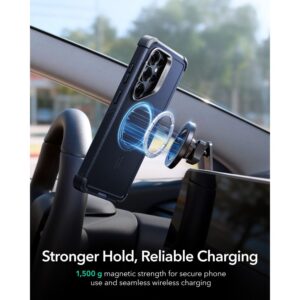 ESR Cyber Tough KickStand MagSafe Samsung Galaxy S26 Ultra mėlynos spalvos - Image 6