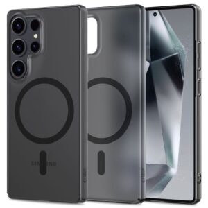 Tech-Protect MagSlim MagSafe dėklas Samsung Galaxy S25 Ultra matinė/juoda