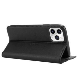 Crong Folio Case - PU Leather dėklas skirtas Apple iPhone 11 Pro Max Black - Image 5