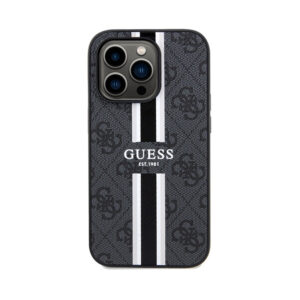 Guess 4G Printed Stripes MagSafe - Apple iPhone 15 Pro Case black - Image 3
