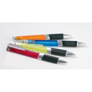 Topwrite - Ballpoint pen set with rubber grip blue 4 pcs. - Image 2