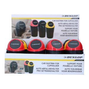 Dunlop - Car Trash Bin 400 ml 10x17 cm (Yellow / Black) - Image 4