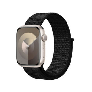 Crong Nylon Reflex – Sport strap for Apple Watch 38/40/41/42 mm (black) - Image 5