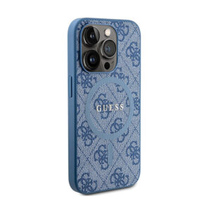 Guess 4G Collection Leather Metal Logo MagSafe - dėklas skirtas Apple iPhone 15 Pro Max blue - Image 4