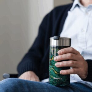 Quokka Boost  - Stainless Steel Coffee Tumbler 400 ml (Greenstone) - Image 2