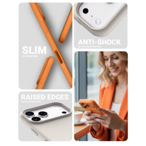 Crong Color Cover Magnetic - dėklas MagSafe Apple iPhone 17 Pro Max stone beige - Image 3