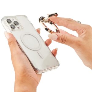 Case-Mate Magnetic Ring Stand - MagSafe finger grip with stand function Champagne Crystal - Image 6