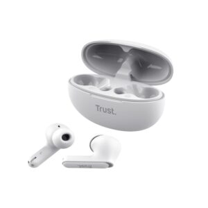 Trust Yavi - Wireless In-Ear Bluetooth TWS Earbuds with Charging Case & ENC (White) - Image 3