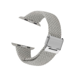 Crong Wave Band – Braided apyrankė skirta Apple Watch 38/40/41/42 mm light grey - Image 6