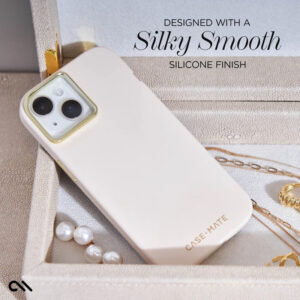 Case-Mate Silicone MagSafe - dėklas skirtas Apple iPhone 15 Plus Beige - Image 3