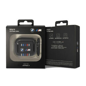 BMW Multiple Coloured Lines - dėklas skirtas Apple AirPods 3 (Black) - Image 3