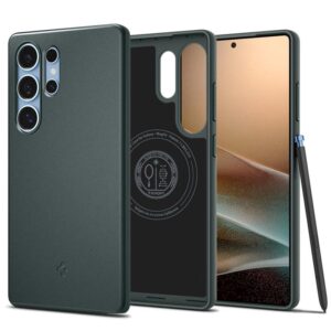 Spigen Thin Fit Mag MagSafe - dėklas skirtas Samsung Galaxy S25 Ultra Abyss Green - Image 1