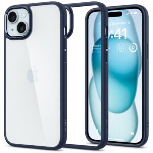 Spigen Ultra Hybrid - dėklas skirtas Apple iPhone 15 Navy Blue - Image 1