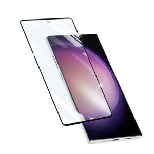 Cellularline Impact Glass Capsule - Toughened protective stiklas skirtas Samsung Galaxy S24 Ultra (black frame) - Image 1